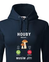 Dámská mikina s potiskem Houby volají - mikina pro houbařky