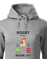 Dámská mikina s potiskem Houby volají - mikina pro houbařky
