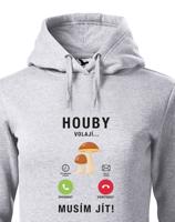 Dámská mikina s potiskem Houby volají - mikina pro houbařky