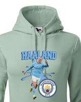 Dámská mikina s potiskem hráče Erling Braut Haaland - Manchester city - ideální pro fanoušky Haalanda