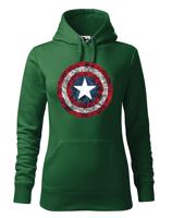 Dámská mikina s potiskem Kapitán Amerika - mikina pro fanoušky Marvel