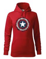 Dámská mikina s potiskem Kapitán Amerika - mikina pro fanoušky Marvel