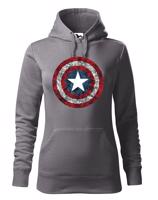 Dámská mikina s potiskem Kapitán Amerika - mikina pro fanoušky Marvel
