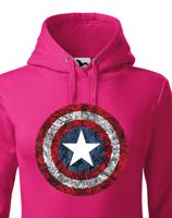 Dámská mikina s potiskem Kapitán Amerika - mikina pro fanoušky Marvel