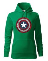 Dámská mikina s potiskem Kapitán Amerika - mikina pro fanoušky Marvel