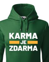 Dámská mikina s potiskem Karma je zdarma - mikina pro drzé holky