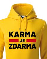 Dámská mikina s potiskem Karma je zdarma - mikina pro drzé holky