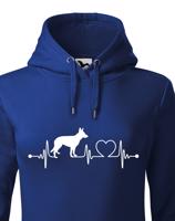 Dámská mikina s potiskem Německého ovčáka - skvělý darek pro milovníky psů