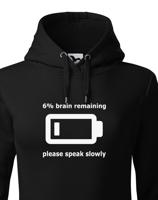 Dámská mikina - Speak slowly - vtipná mikina