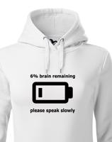 Dámská mikina - Speak slowly - vtipná mikina