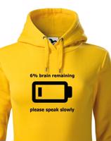 Dámská mikina - Speak slowly - vtipná mikina