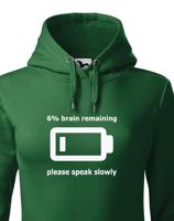 Dámská mikina - Speak slowly - vtipná mikina