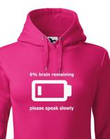 Dámská mikina - Speak slowly - vtipná mikina