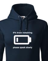 Dámská mikina - Speak slowly - vtipná mikina