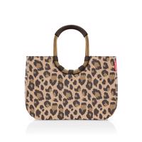 Dámská nákupní kabelka Reisenthel Loopshopper L 25L - hnědá s leopardím vzorem