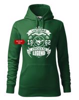 Dámská narozeninová mikina s vtipným potiskem zrození legendy