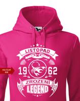 Dámská narozeninová mikina s vtipným potiskem zrození legendy