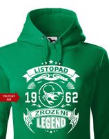 Dámská narozeninová mikina s vtipným potiskem zrození legendy