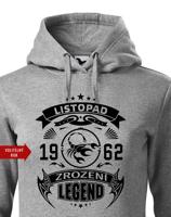 Dámská narozeninová mikina s vtipným potiskem zrození legendy