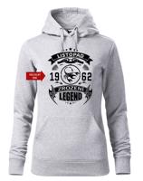 Dámská narozeninová mikina s vtipným potiskem zrození legendy
