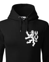 Dámská retro mikina s Českým lvem  na srdci - vlastenecká mikina