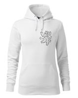 Dámská retro mikina s Českým lvem  na srdci - vlastenecká mikina