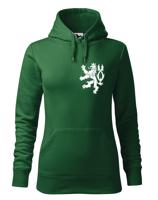 Dámská retro mikina s Českým lvem  na srdci - vlastenecká mikina