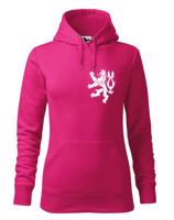 Dámská retro mikina s Českým lvem  na srdci - vlastenecká mikina