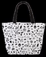 Dámská shopper taška Frida Kahlo 31 L - černo-bílá