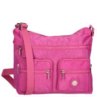 Dámská taška na rameno multipocket Crinkle Enrico Benetti - fuchsiová