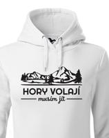 Dámská turistická mikina s potiskem Hory volají, musím jít
