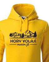 Dámská turistická mikina s potiskem Hory volají, musím jít