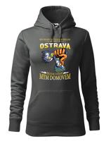 Dámská vlastenecká mikina  s potiskem volitelného města