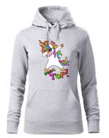 Dámská vtipná mikina s jednorožcem a nápisem Jsem top!