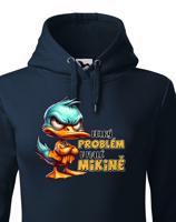 Dámská vtipná mikina s kačerem nápisem Velký problém v malé mikině