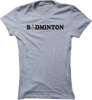 Dámské badmintonové tričko Badminton Label