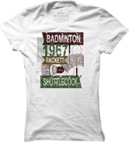 Dámské badmintonové tričko Shuttlecock1967