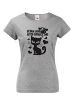 Dámské běžecké tričko Běhám jako kráva abych vypadala jako kočka