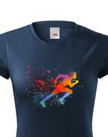 Dámské běžecké tričko s potiskem běžce - tričko pro milovníky běhu