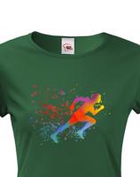 Dámské běžecké tričko s potiskem běžce - tričko pro milovníky běhu