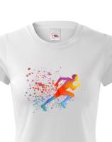 Dámské běžecké tričko s potiskem běžce - tričko pro milovníky běhu