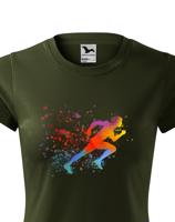 Dámské běžecké tričko s potiskem běžce - tričko pro milovníky běhu