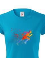 Dámské běžecké tričko s potiskem běžce - tričko pro milovníky běhu