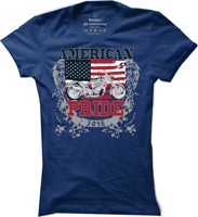 Dámské bikerské tričko American pride