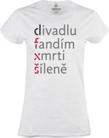 Dámské bílé tričko DFXŠ - Fandím divadlu