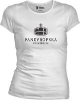Dámské bílé tričko PEUNI - logo