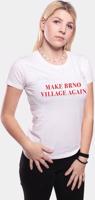 Dámské bílé tričko PIPUB - Make Brno Village Again