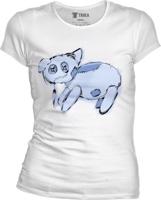 Dámské bílé triko Klárka - Plyšák