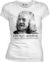 Dámské bílé triko Nerdopolis - Gondor