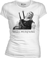Dámské bílé triko Nerdopolis - Witcherpaná